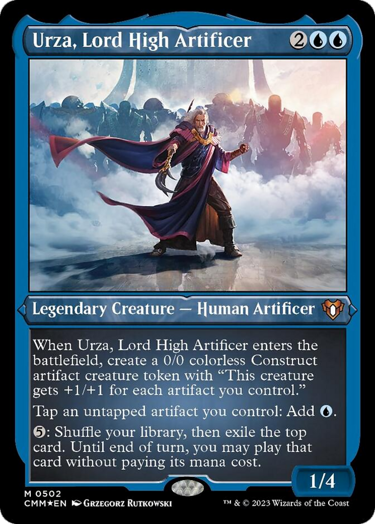 Urza, Lord High Artificer (Foil Etched) [Commander Masters] | Webway Games