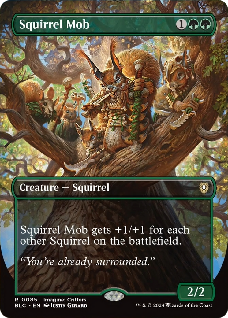 Squirrel Mob (Borderless) [Bloomburrow Commander] | Webway Games