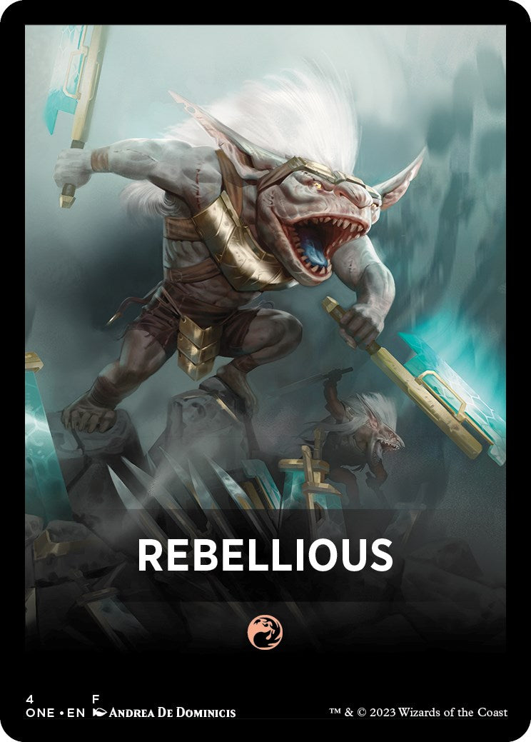 Rebellious Theme Card [Phyrexia: All Will Be One Tokens] | Webway Games
