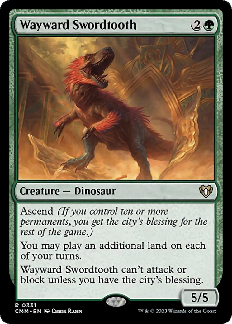 Wayward Swordtooth [Commander Masters] | Webway Games