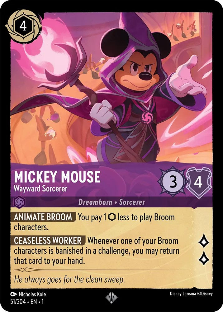 Mickey Mouse - Wayward Sorcerer (51/204) [The First Chapter] | Webway Games