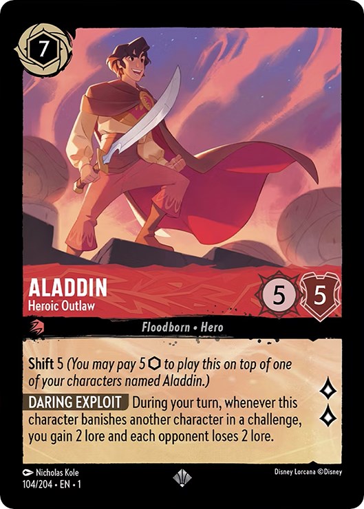 Aladdin - Heroic Outlaw (104/204) [The First Chapter] | Webway Games