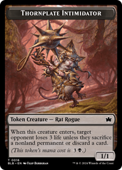 Otter // Thornplate Intimidator Double-Sided Token [Bloomburrow Tokens] | Webway Games