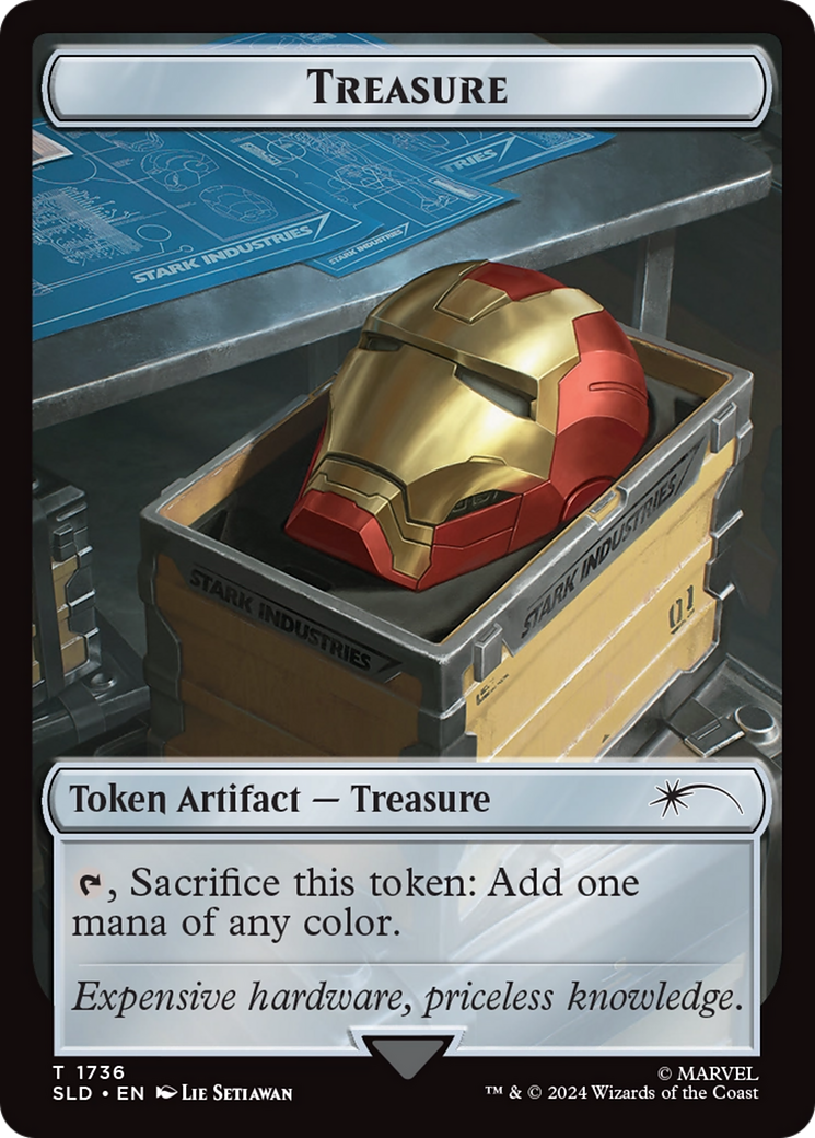 Treasure Token (1736) (Rainbow Foil) [Secret Lair Drop Series] | Webway Games