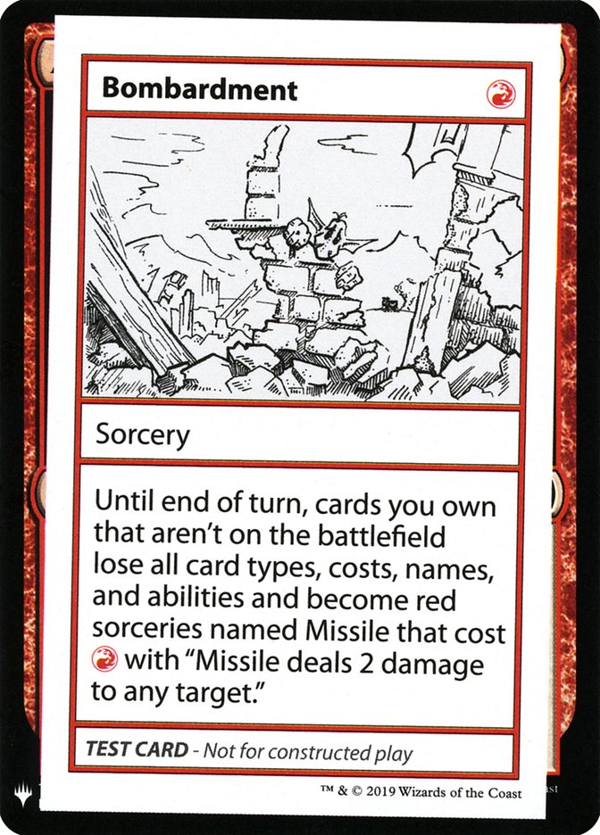 Bombardment [Mystery Booster Playtest Cards] | Webway Games