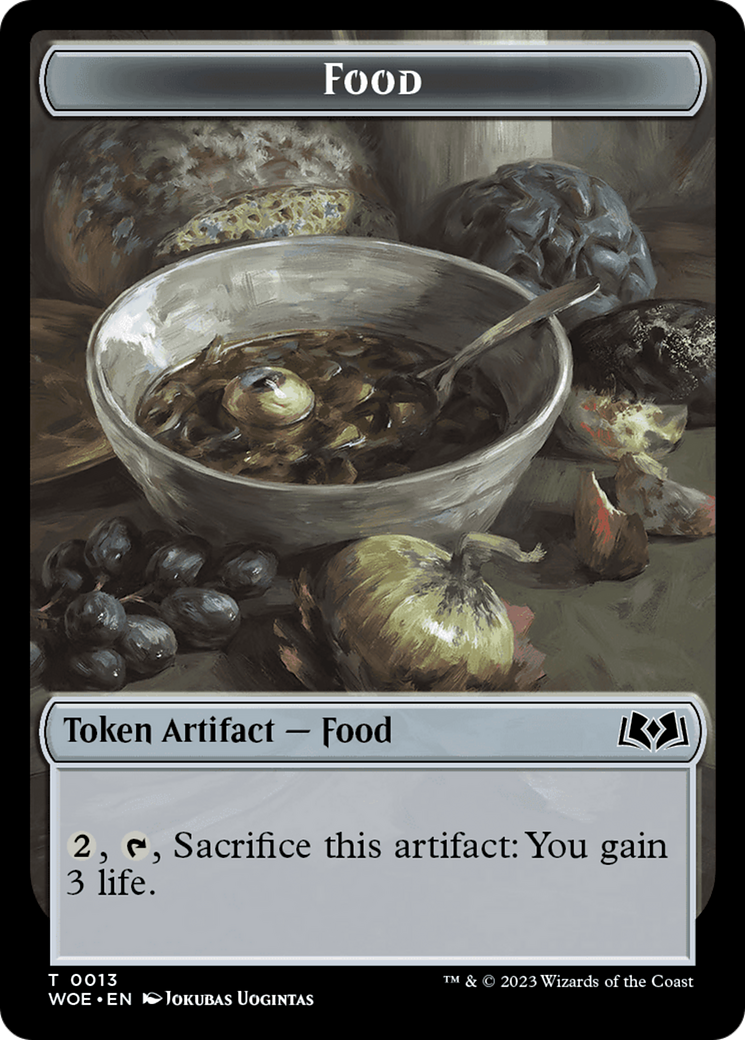 Faerie // Food (0013) Double-Sided Token [Wilds of Eldraine Tokens] | Webway Games