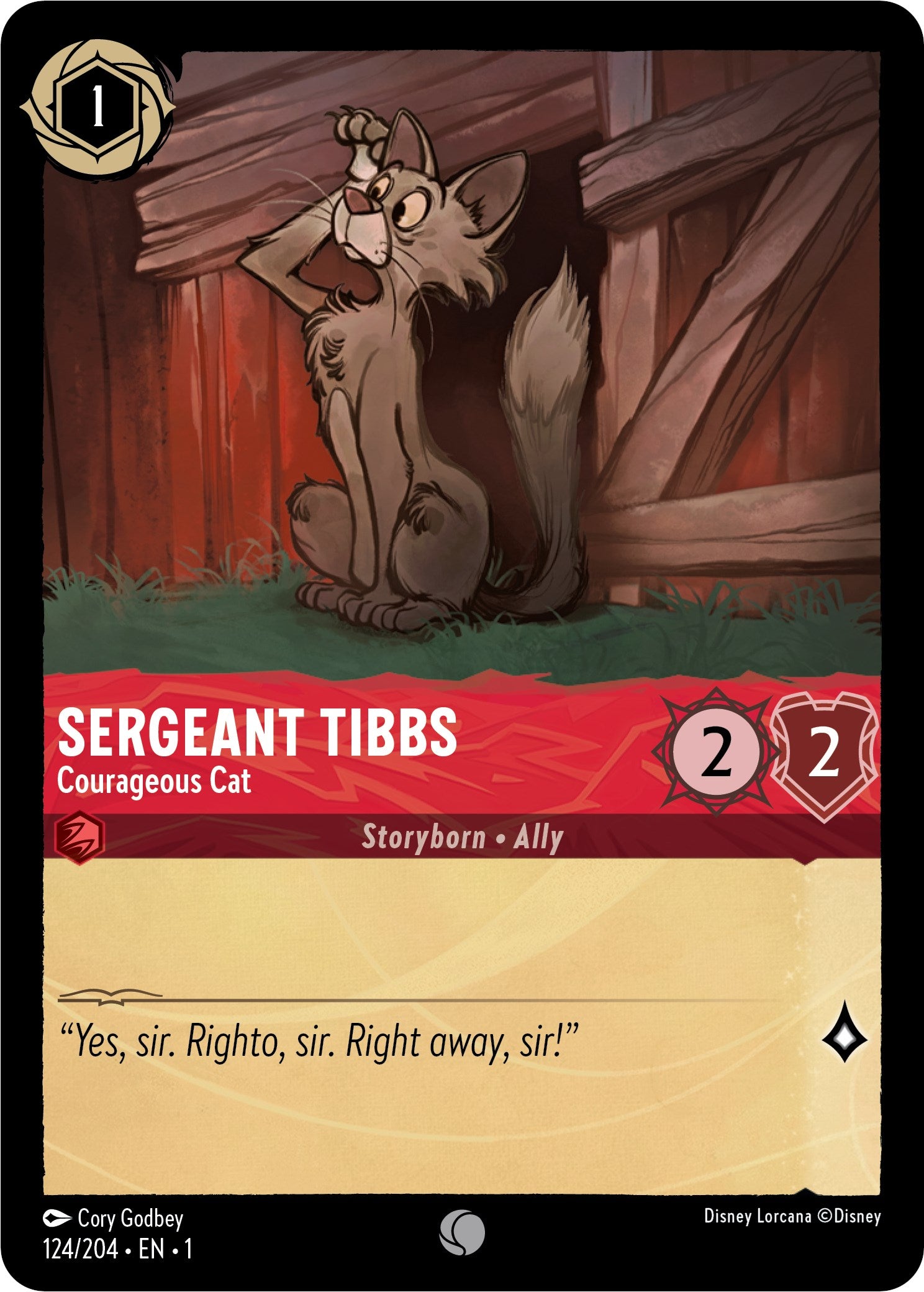 Sergeant Tibbs - Courageous Cat (124/204) [The First Chapter] | Webway Games