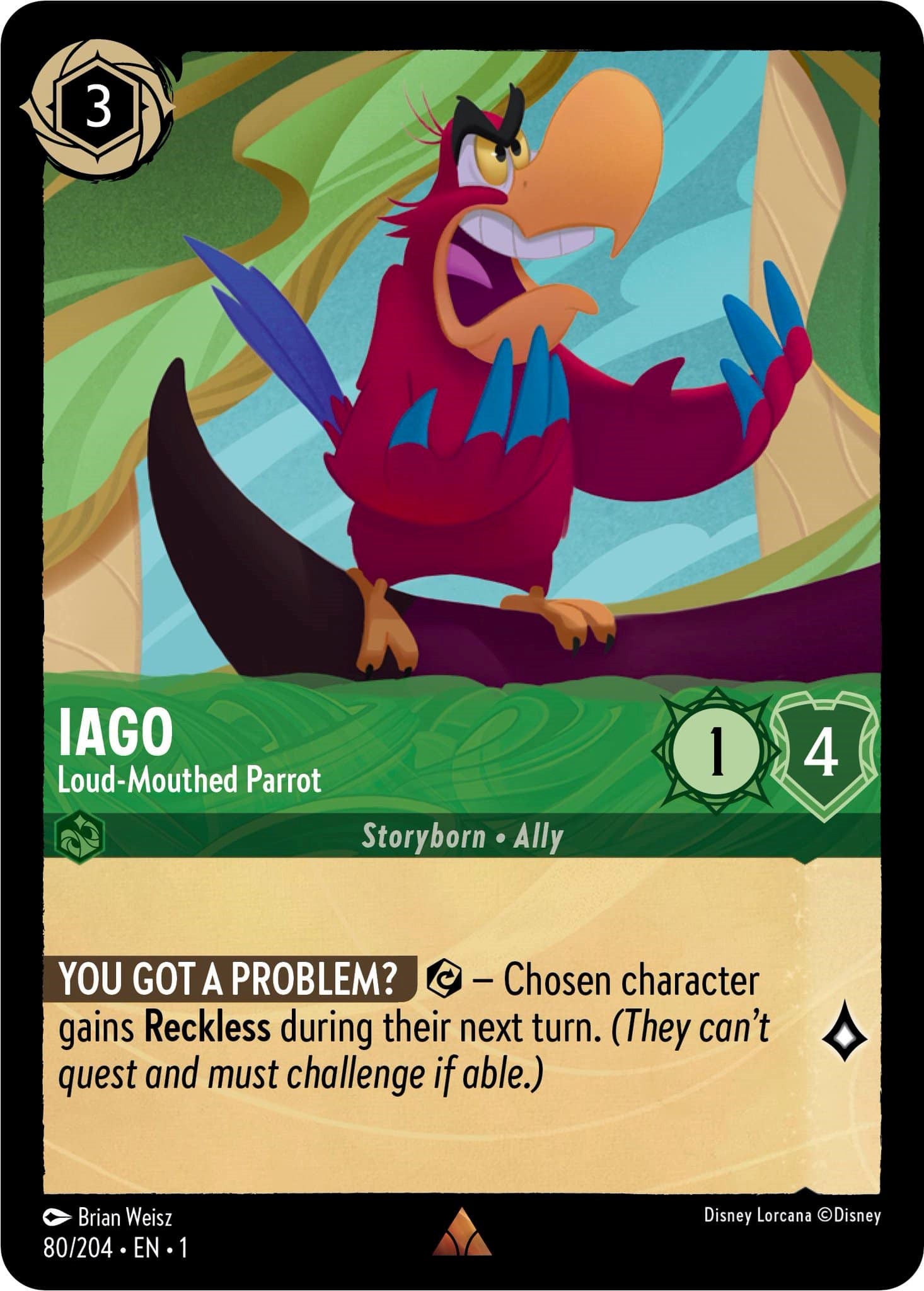 Iago - Loud-Mouthed Parrot (80/204) [The First Chapter] | Webway Games