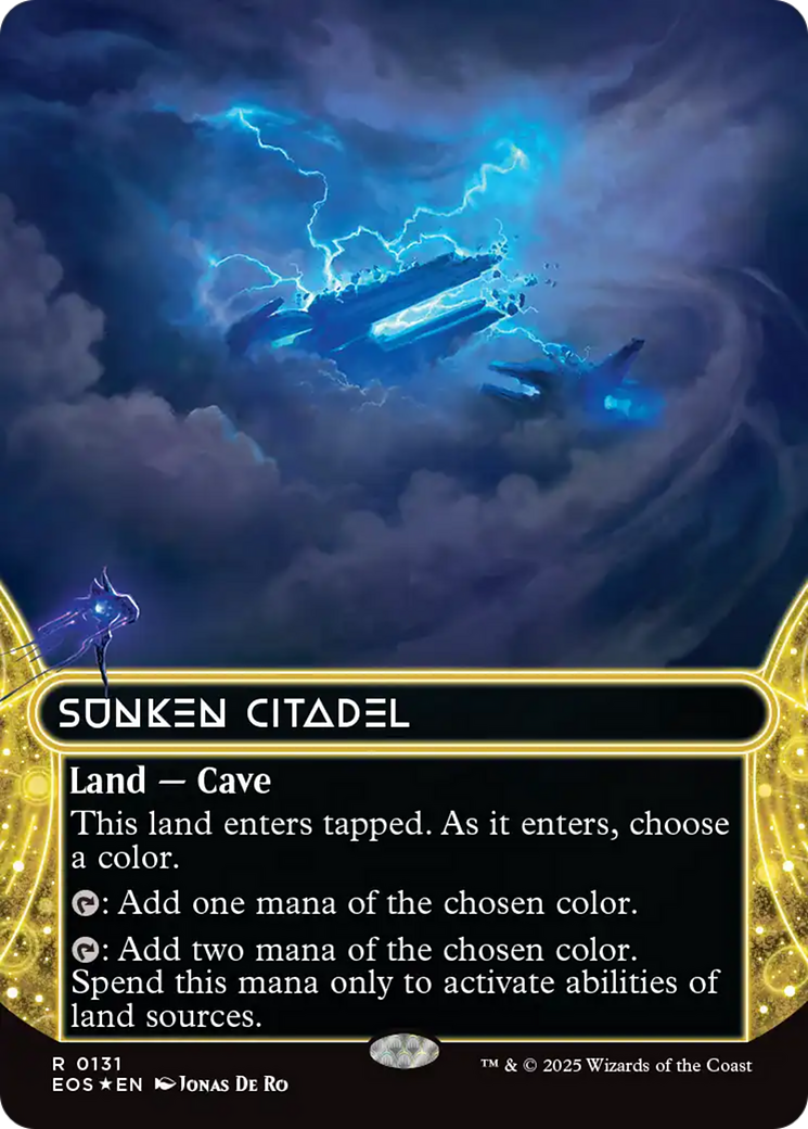 Sunken Citadel (0131) (Borderless) (Galaxy Foil) [Edge of Eternities: Stellar Sights] | Webway Games