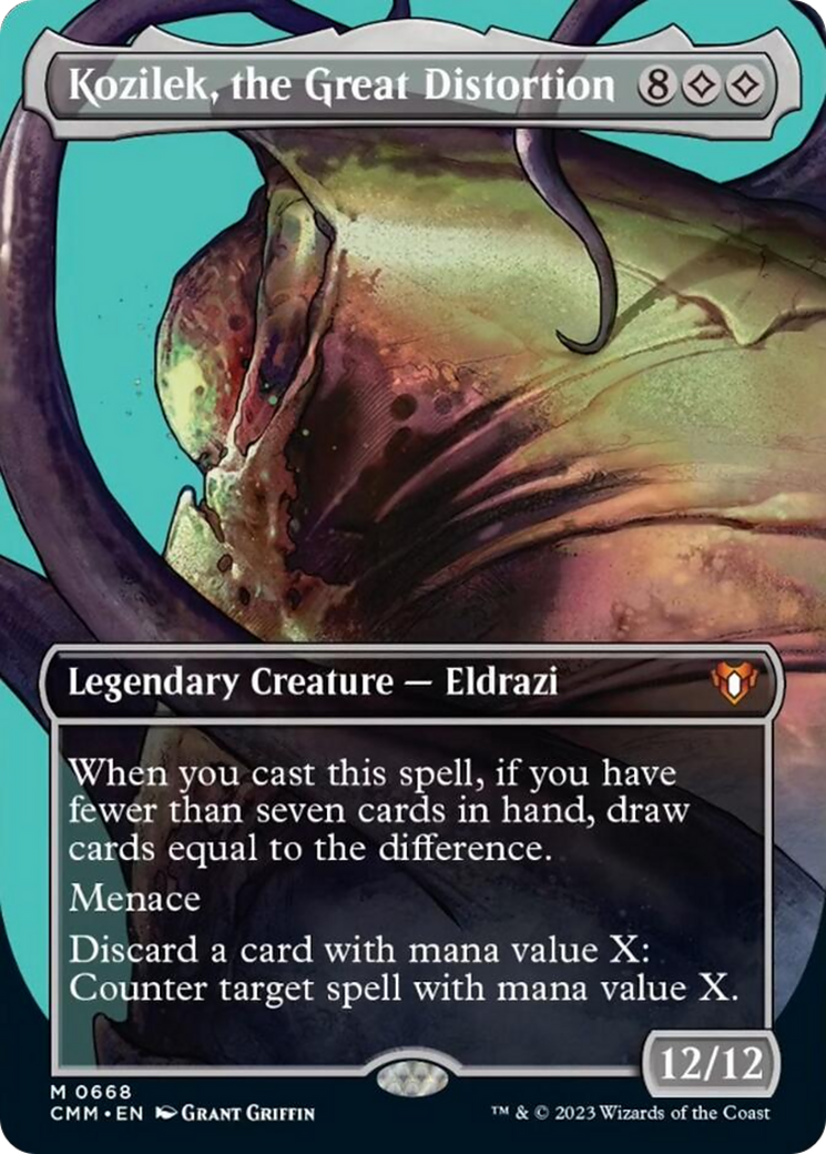 Kozilek, the Great Distortion (Borderless Profile) [Commander Masters] | Webway Games