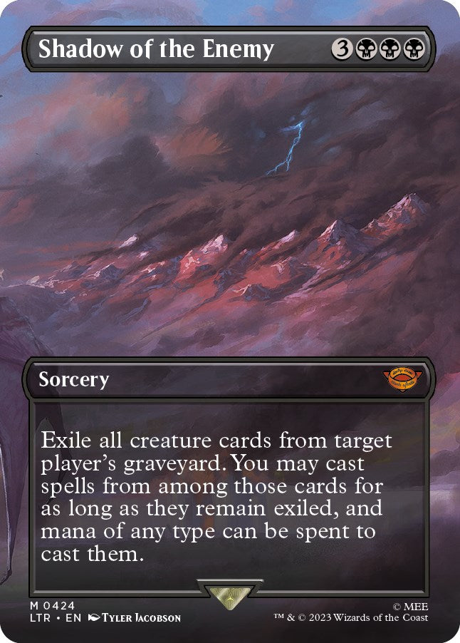 Shadow of the Enemy (Borderless Alternate Art) [The Lord of the Rings: Tales of Middle-Earth] | Webway Games