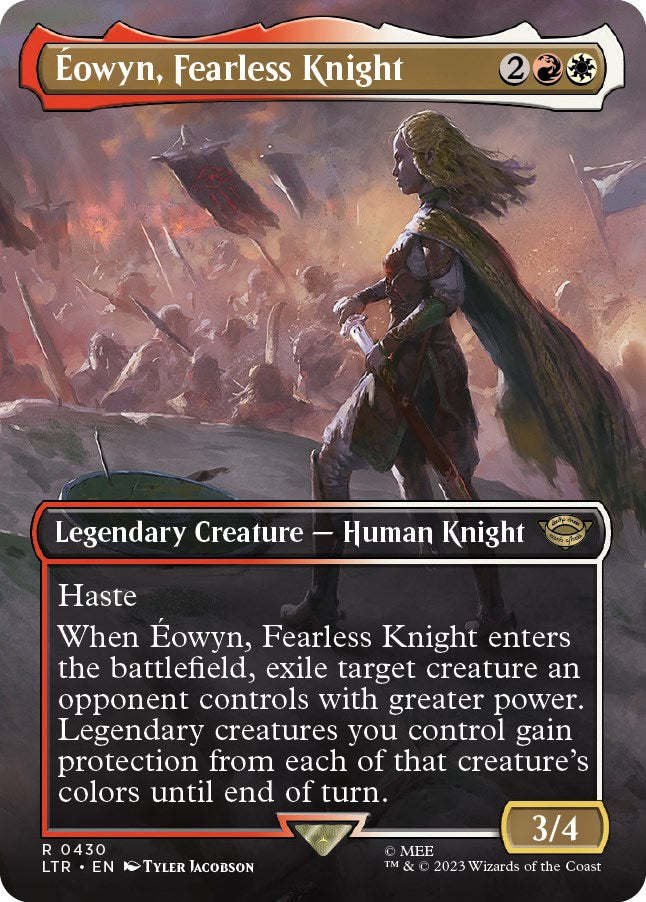 Eowyn, Fearless Knight (Borderless Alternate Art) [The Lord of the Rings: Tales of Middle-Earth] | Webway Games