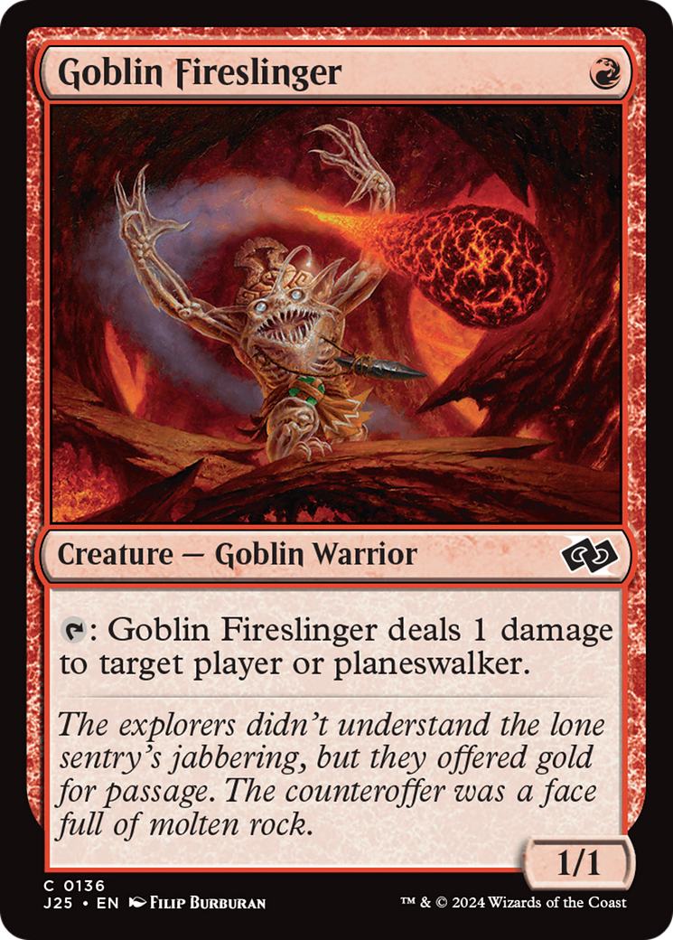 Goblin Fireslinger [Foundations Jumpstart] | Webway Games