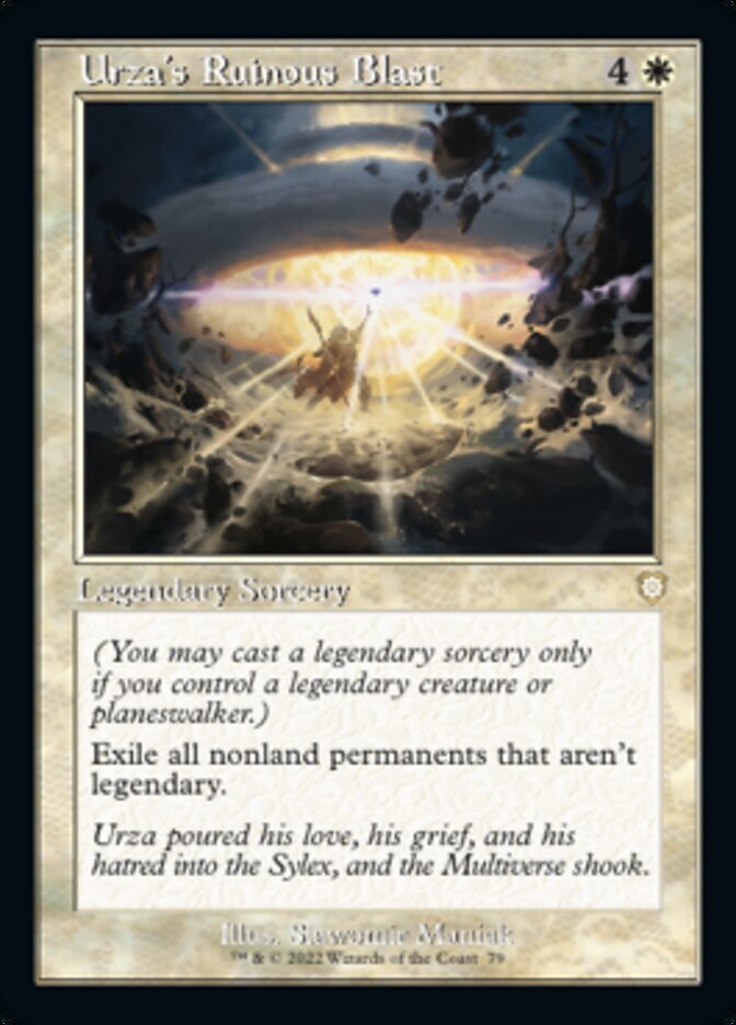 Urza's Ruinous Blast (Retro) [The Brothers' War Commander] | Webway Games