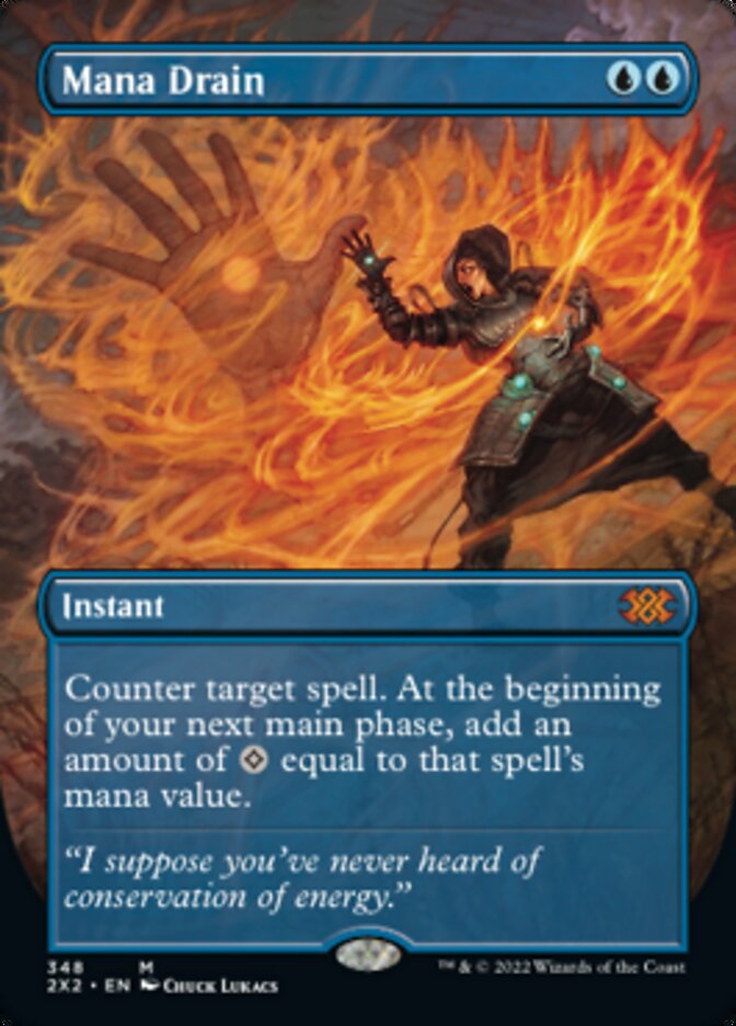 Mana Drain (Borderless Alternate Art) [Double Masters 2022] | Webway Games