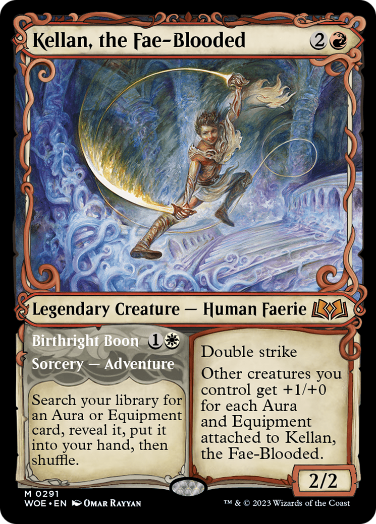 Kellan, the Fae-Blooded // Birthright Boon (Showcase) [Wilds of Eldraine] | Webway Games