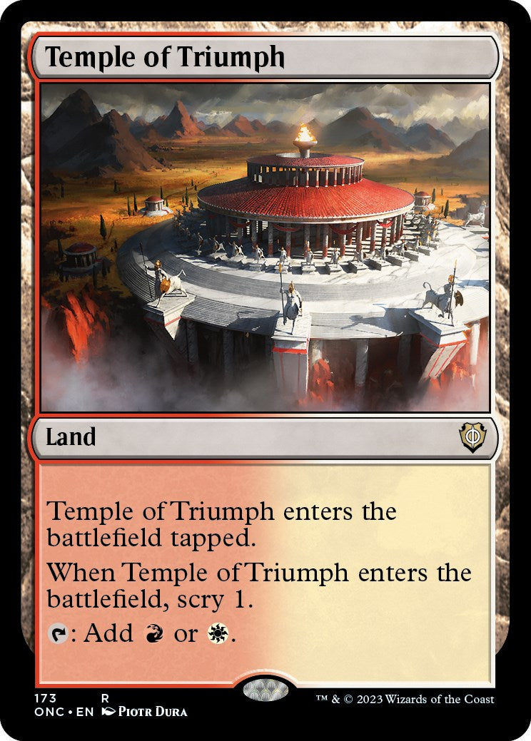 Temple of Triumph [Phyrexia: All Will Be One Commander] | Webway Games