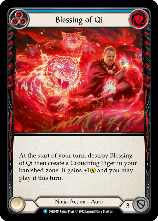 Blessing of Qi (Blue) [DYN055] (Dynasty) | Webway Games