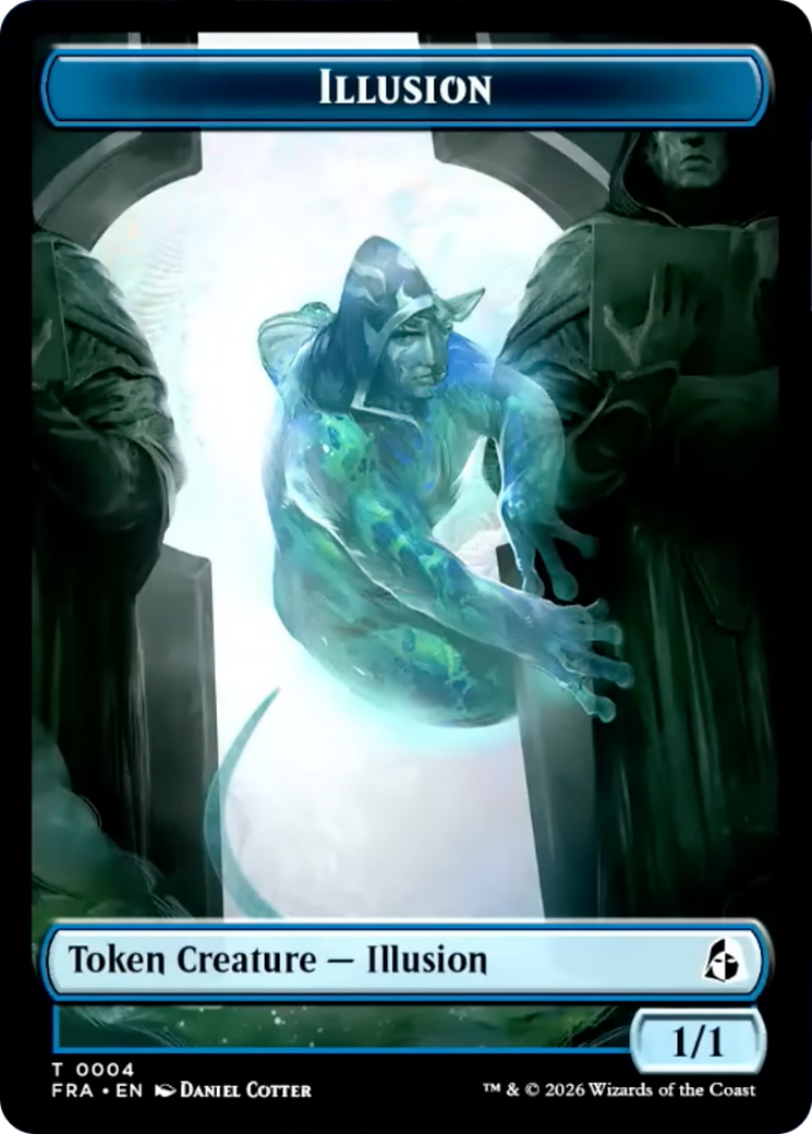 Illusion // Jace Double-Sided Token [Reality Fracture Tokens] | Webway Games