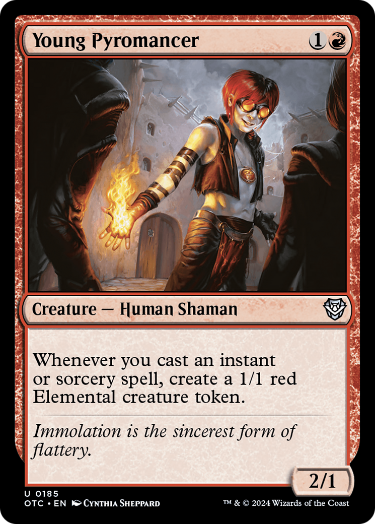 Young Pyromancer [Outlaws of Thunder Junction Commander] | Webway Games