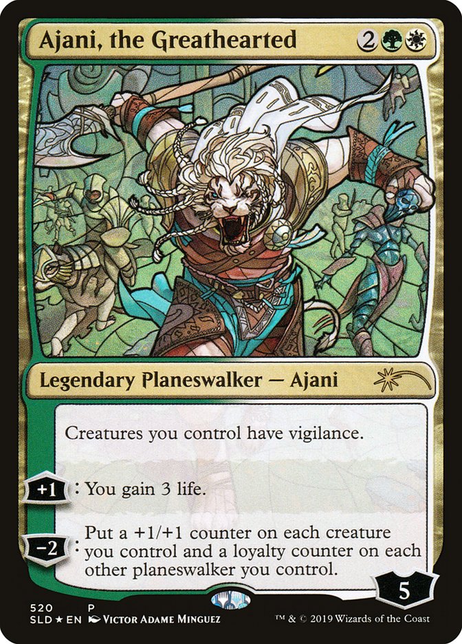 Ajani, the Greathearted (Stained Glass) [Secret Lair Drop Promos] | Webway Games