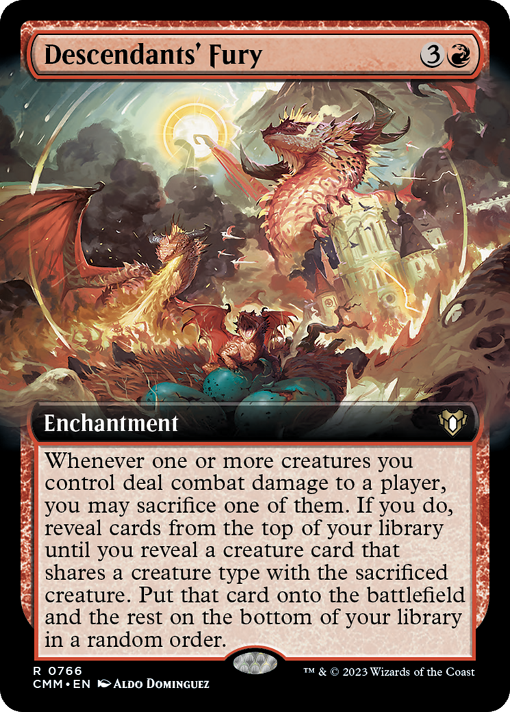 Descendants' Fury (Extended Art) [Commander Masters] | Webway Games