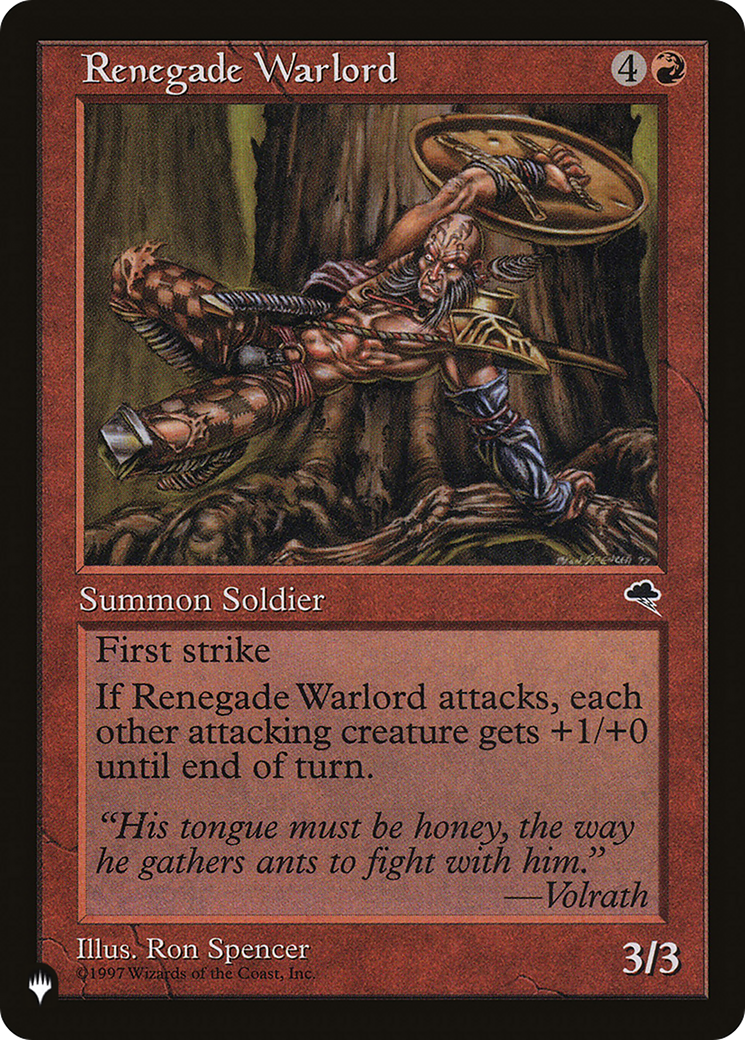 Renegade Warlord [The List] | Webway Games