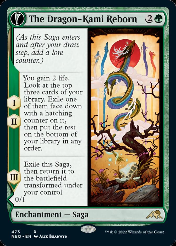 The Dragon-Kami Reborn // Dragon-Kami's Egg (Extended Art) [Kamigawa: Neon Dynasty] | Webway Games