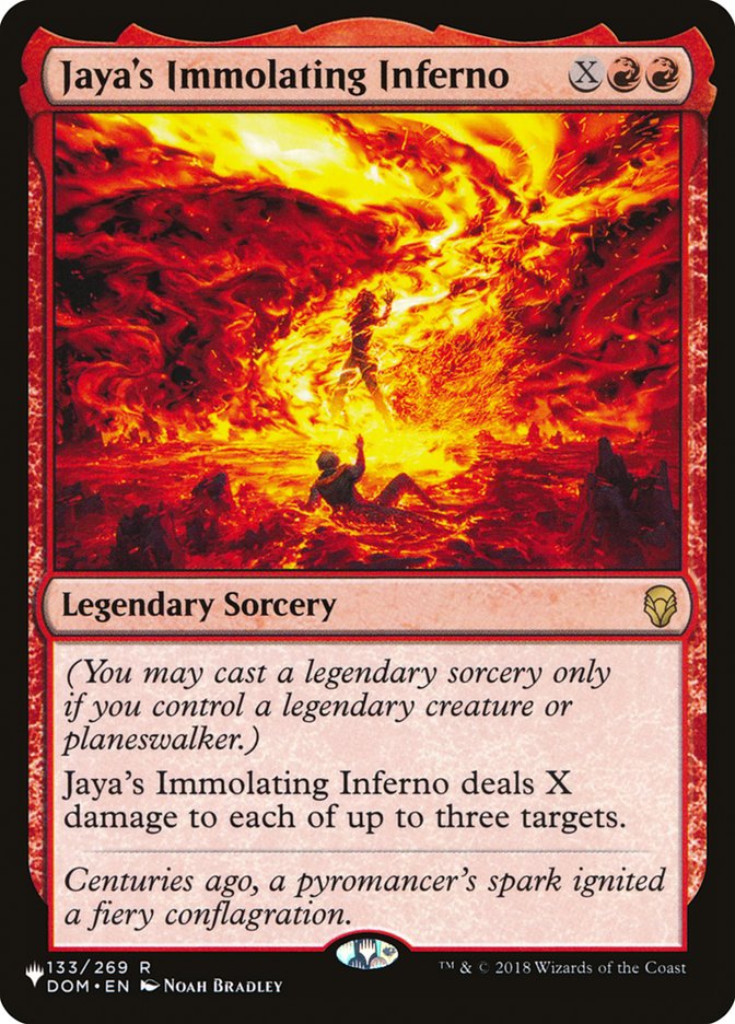 Jaya's Immolating Inferno [The List] | Webway Games