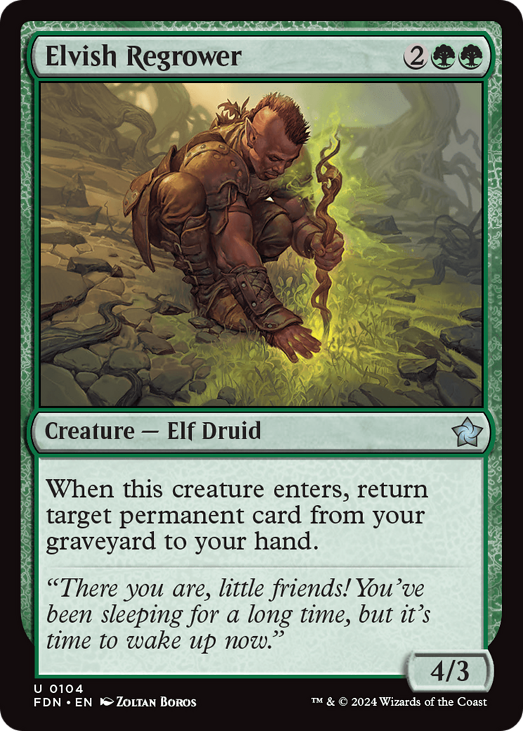 Elvish Regrower [Foundations] | Webway Games