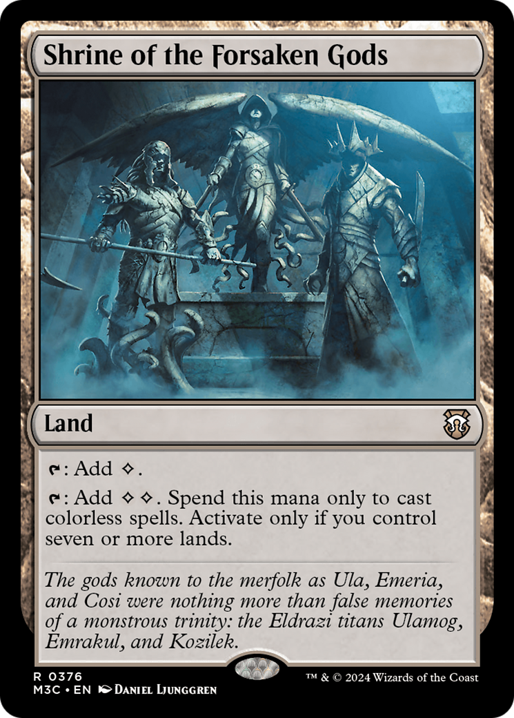 Shrine of the Forsaken Gods (Ripple Foil) [Modern Horizons 3 Commander] | Webway Games