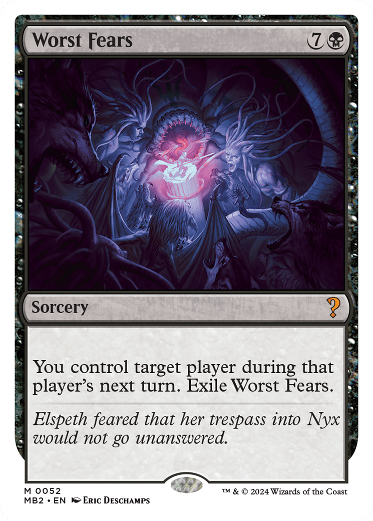 Worst Fears (White Border) [Mystery Booster 2] | Webway Games