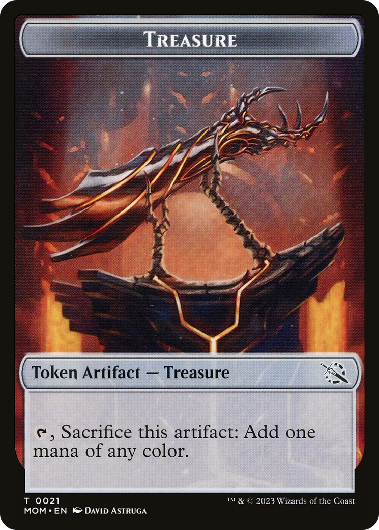 Treasure (21) // Zombie Double-Sided Token [March of the Machine Tokens] | Webway Games