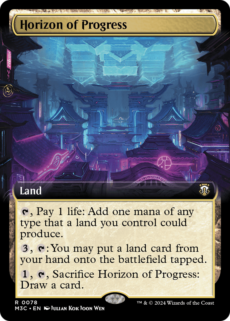 Horizon of Progress (Extended Art) (Ripple Foil) [Modern Horizons 3 Commander] | Webway Games
