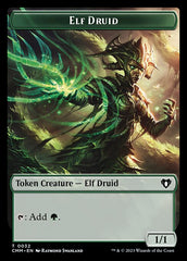 Saproling // Elf Druid Double-Sided Token [Commander Masters Tokens] | Webway Games