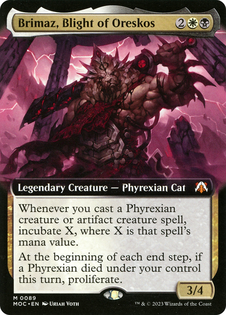 Brimaz, Blight of Oreskos (Extended Art) [March of the Machine Commander] | Webway Games