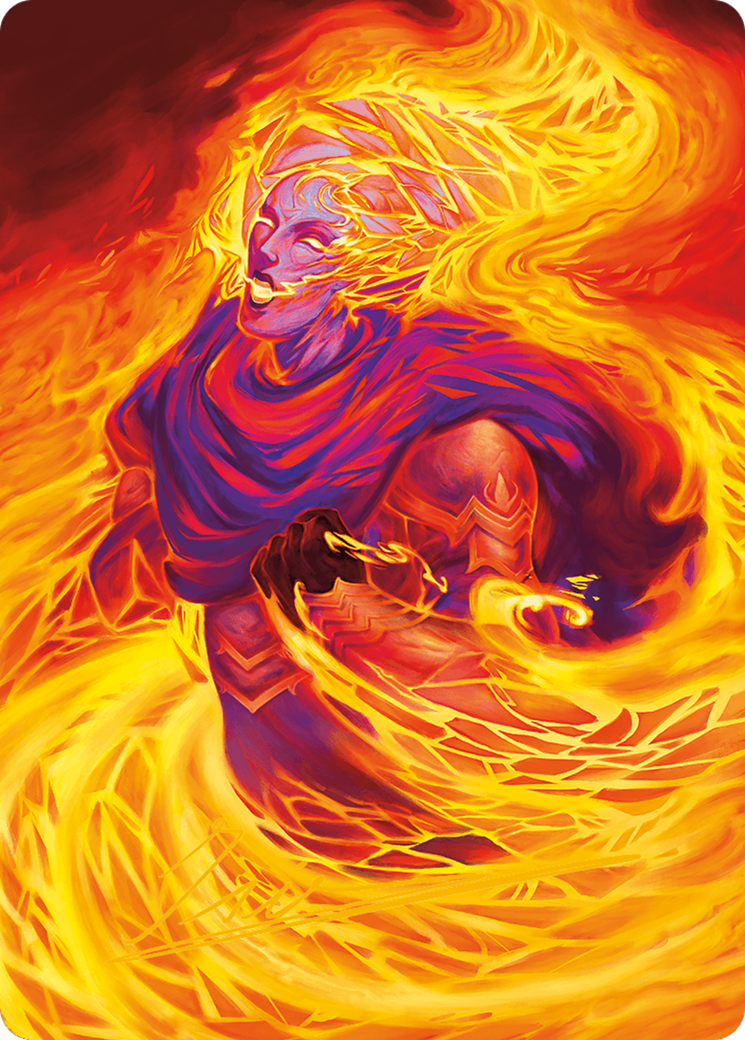 Flare of Duplication Art Card (Gold-Stamped Signature) [Modern Horizons 3 Art Series] | Webway Games