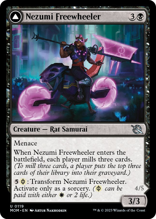 Nezumi Freewheeler // Hideous Fleshwheeler [March of the Machine] | Webway Games