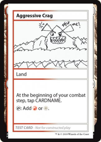 Aggressive Crag (2021 Edition) [Mystery Booster Playtest Cards] | Webway Games