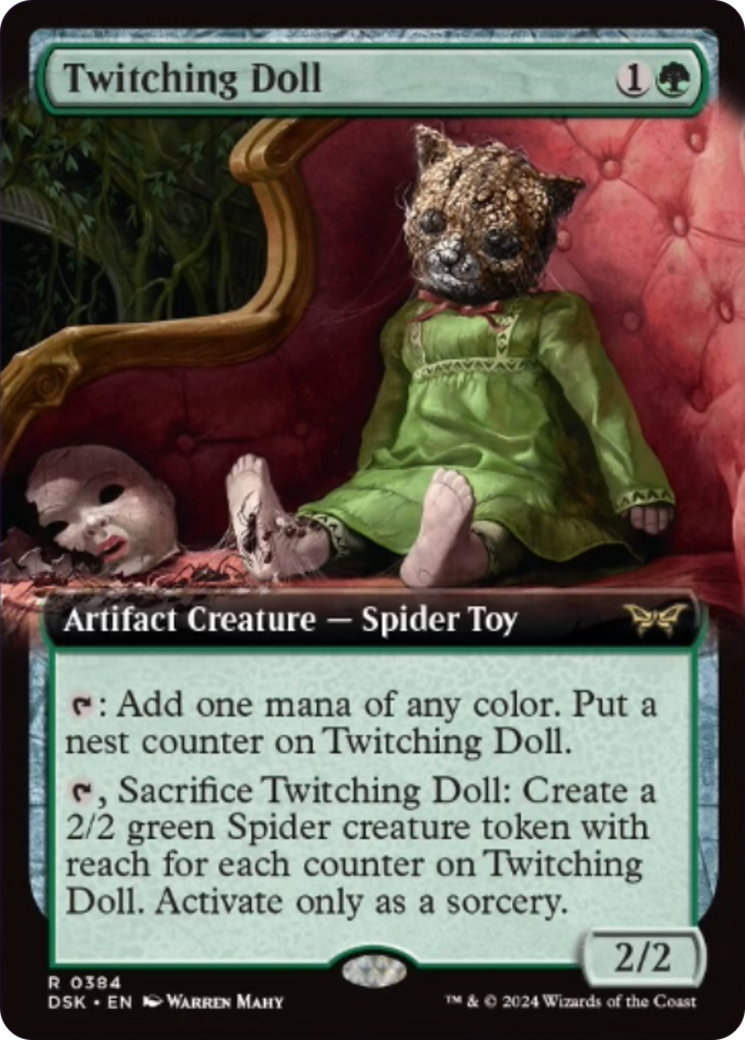 Twitching Doll (Extended Art) [Duskmourn: House of Horror] | Webway Games