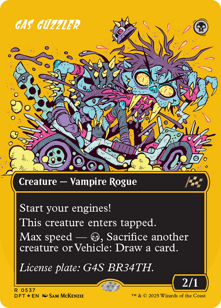 Gas Guzzler (Borderless) (First-Place Foil) [Aetherdrift] | Webway Games