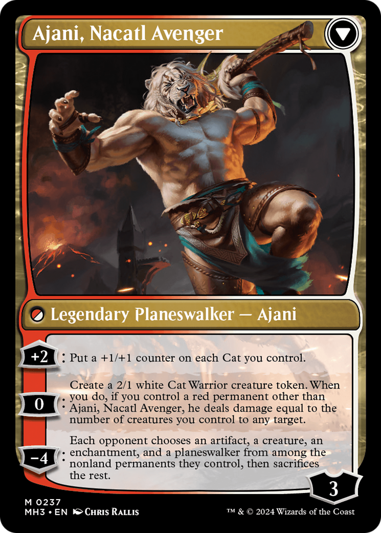 Ajani, Nacatl Pariah // Ajani, Nacatl Avenger [Modern Horizons 3] | Webway Games