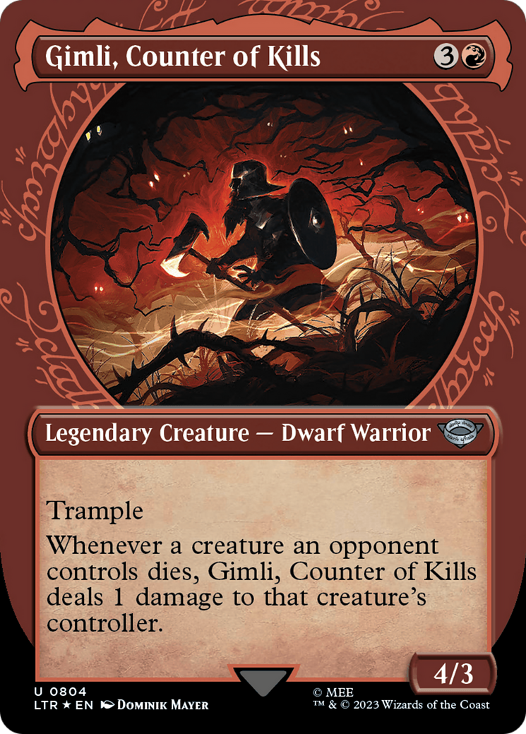 Gimli, Counter of Kills (Showcase) (Surge Foil) [The Lord of the Rings: Tales of Middle-Earth] | Webway Games