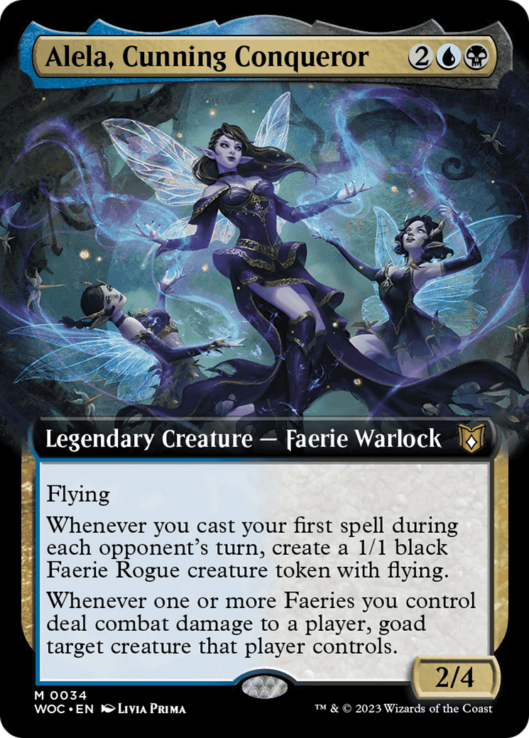 Alela, Cunning Conqueror (Extended Art) [Wilds of Eldraine Commander] | Webway Games