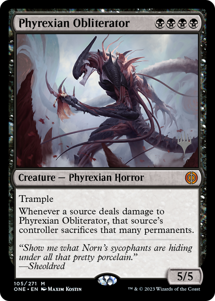 Phyrexian Obliterator (Promo Pack) [Phyrexia: All Will Be One Promos] | Webway Games