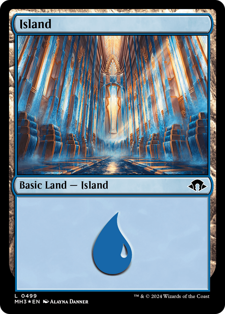 Island (0499) (Ripple Foil) [Modern Horizons 3] | Webway Games