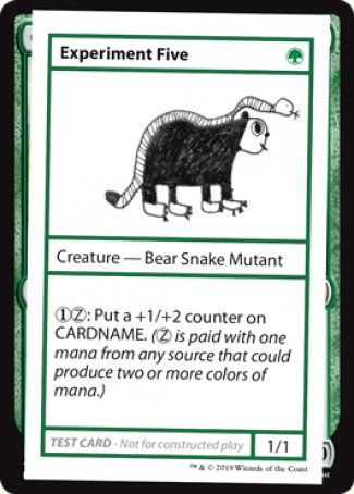 Experiment Five (2021 Edition) [Mystery Booster Playtest Cards] | Webway Games