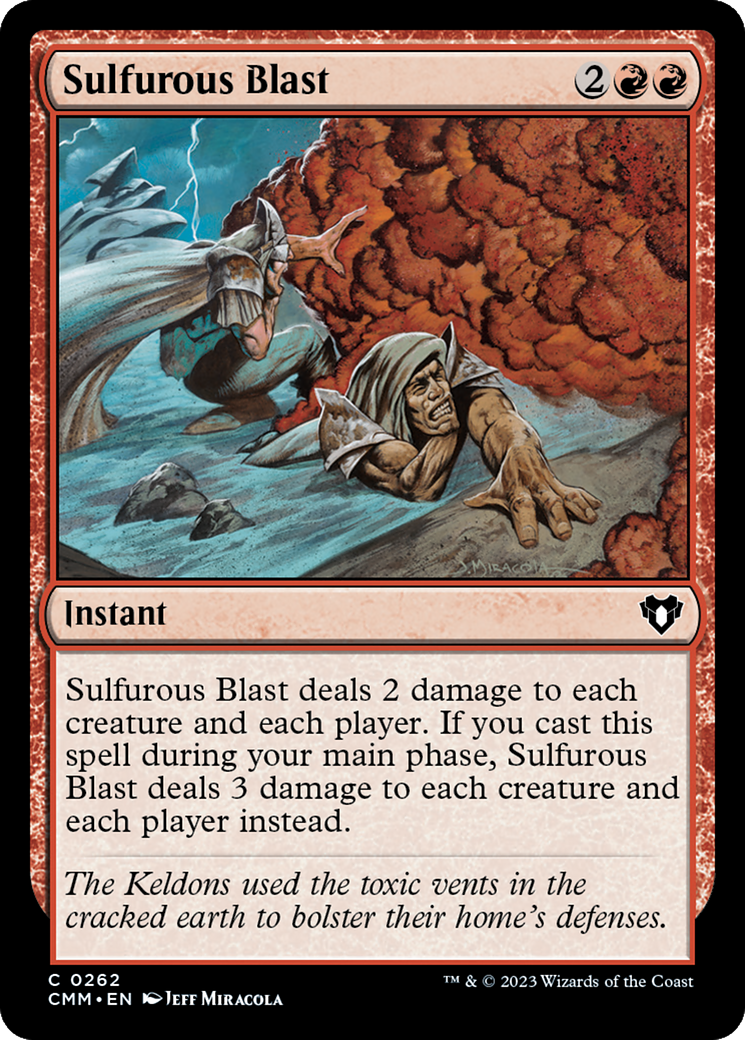 Sulfurous Blast [Commander Masters] | Webway Games