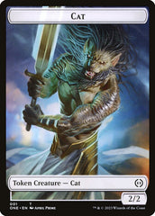 Phyrexian Goblin // Cat Double-Sided Token [Phyrexia: All Will Be One Tokens] | Webway Games