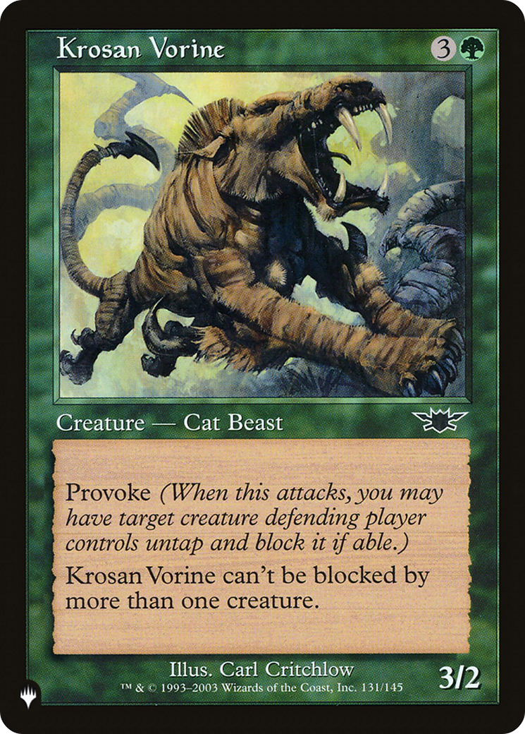 Krosan Vorine [The List] | Webway Games